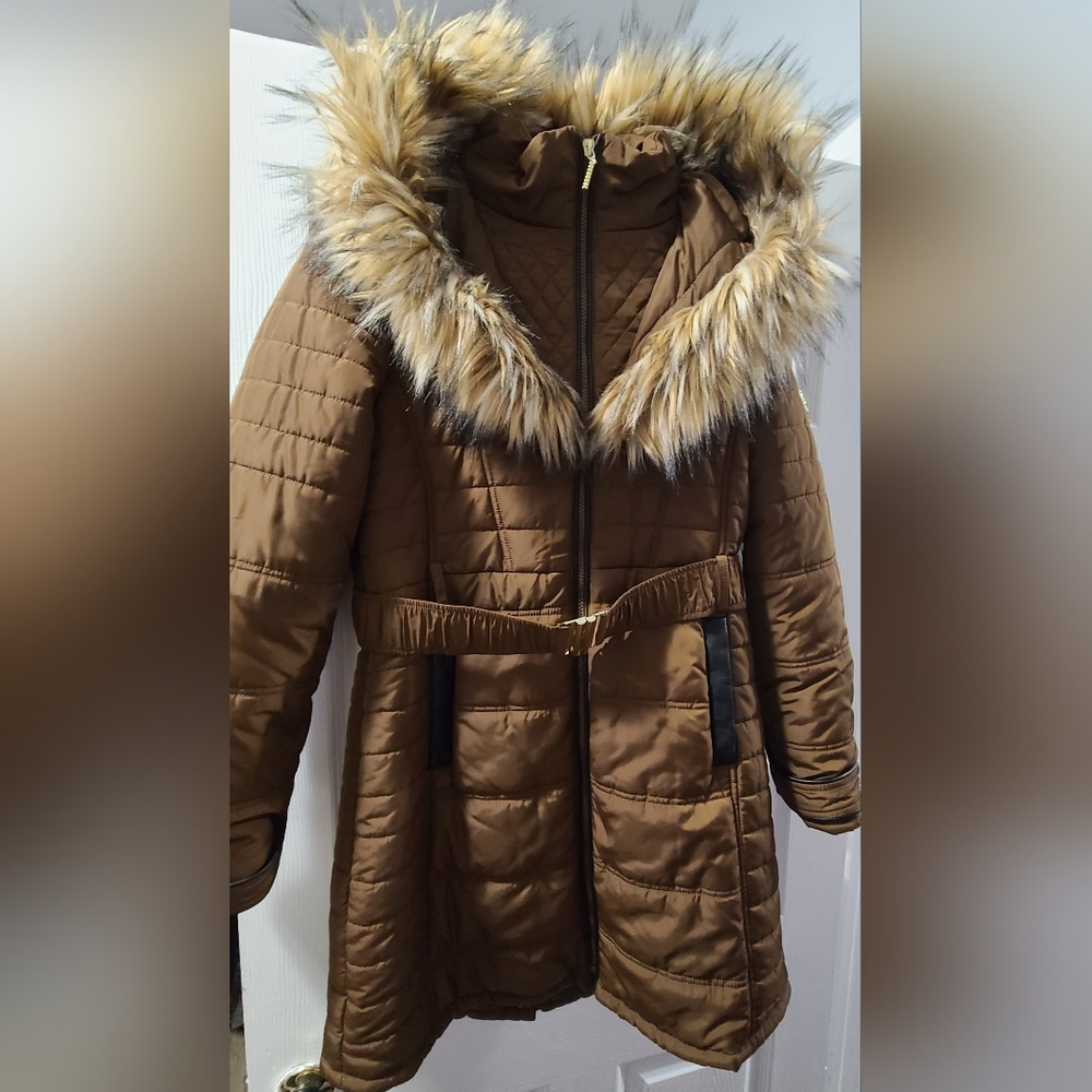 ROCAWER CLASSIC CHOCOLATE BROW PARKA WITH FAUX FUR